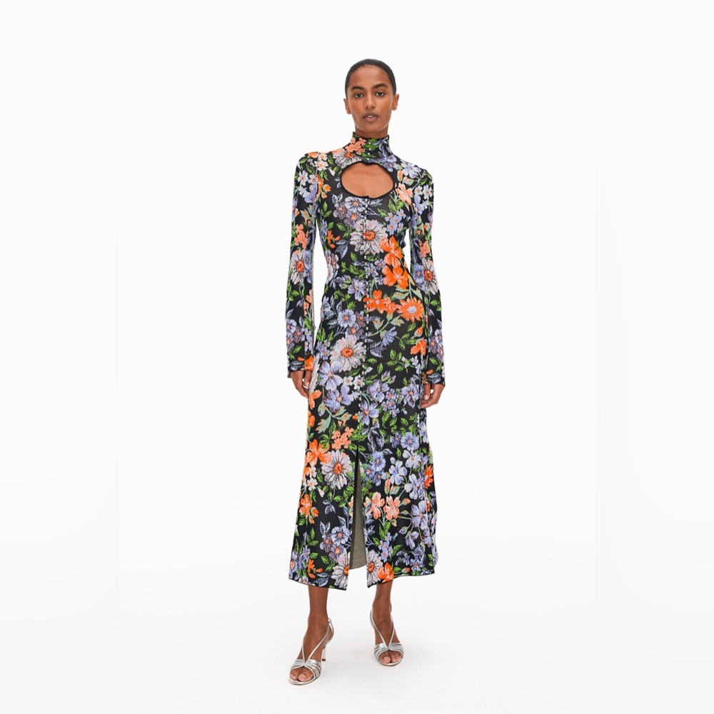 HM Paco Rabanne Jacquard-knit Cut-out Dress - XS